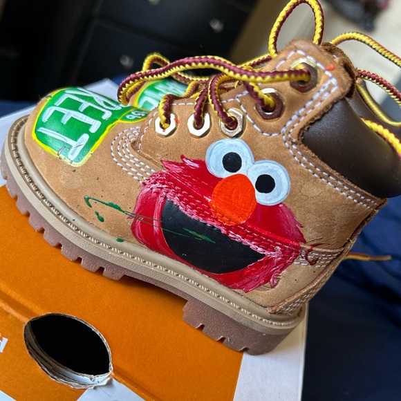 Custom Sesame Street Painted Timberlands - Picture 7 of 7